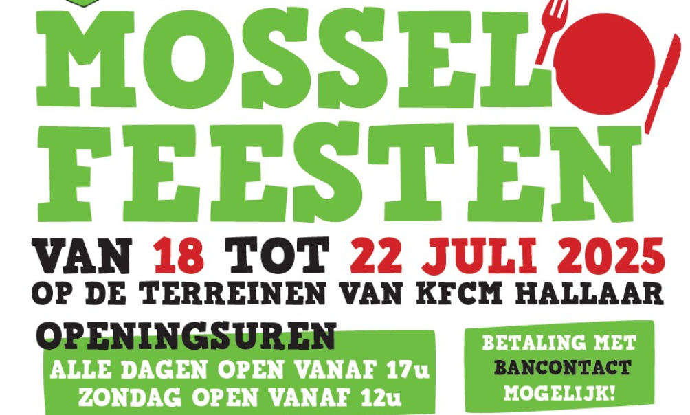 Mosselfeesten van 18 tot 22 juli